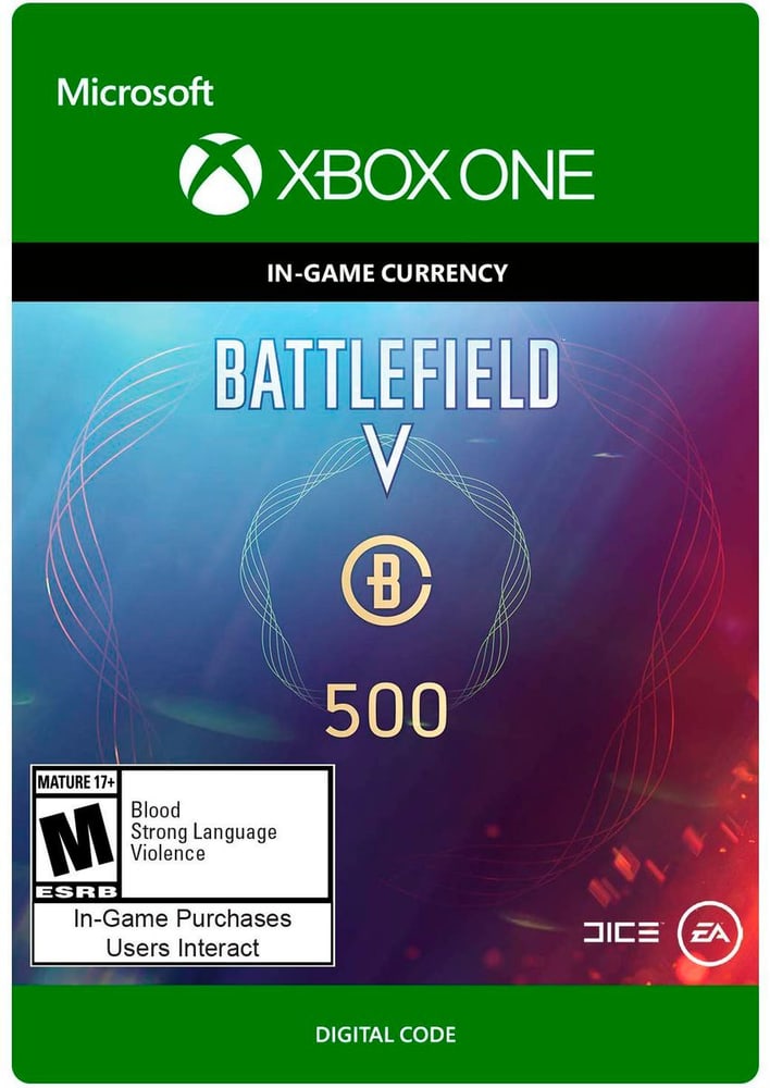 Xbox One - Battlefield V Currency 500 Game (Download) 785300141681 N. figura 1