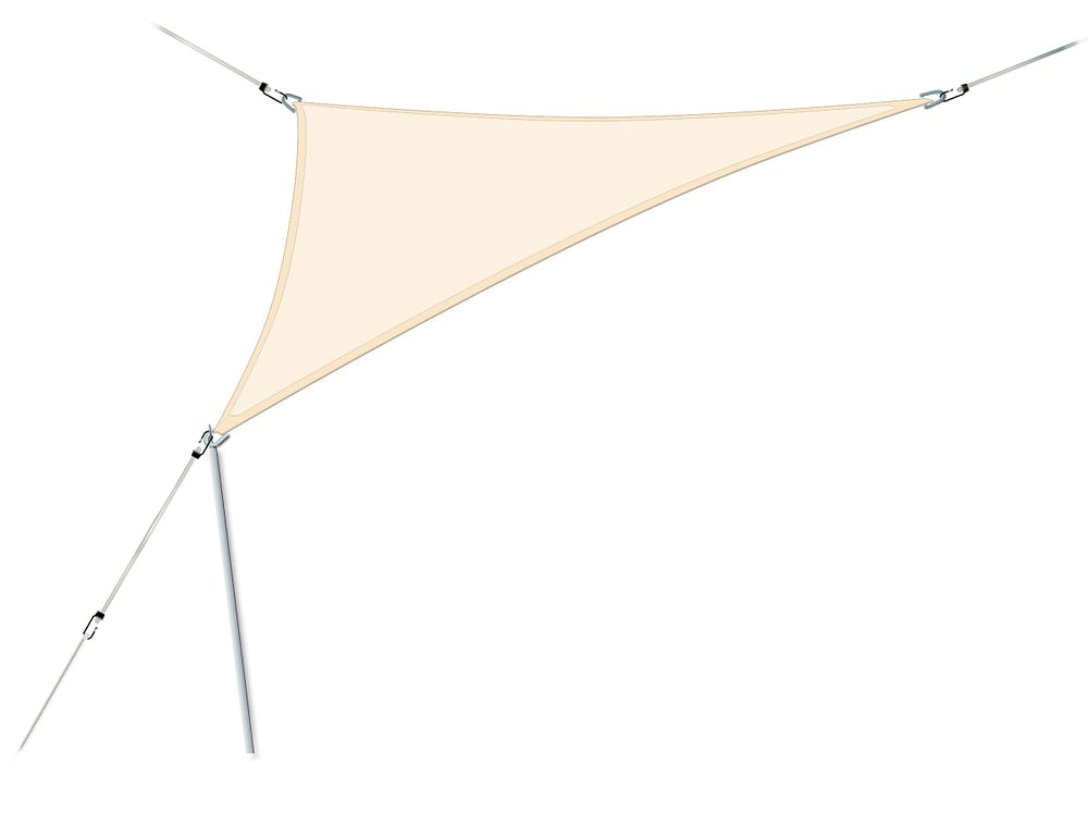 Triangolare 360 x 360 cm Vela parasole Do it + Garden 753147200004 Colore del rivestimento Écru N. figura 1