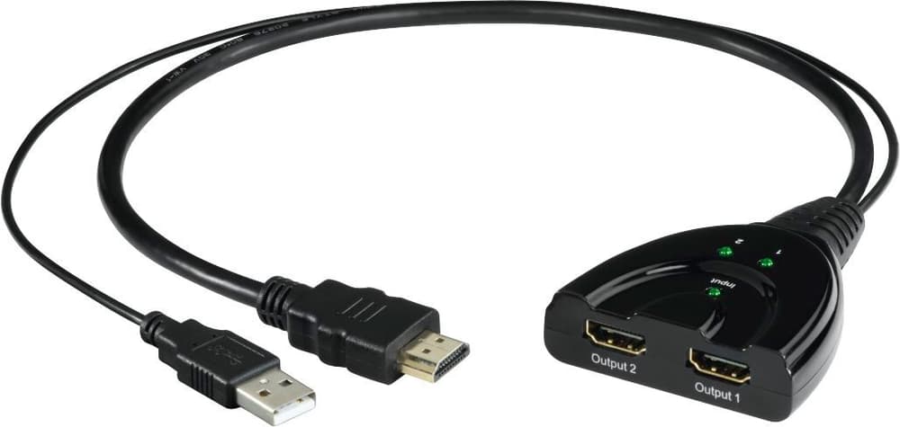HDMI-Verteiler, 2-fach HDMI Splitter Hama 785300181074 Bild Nr. 1