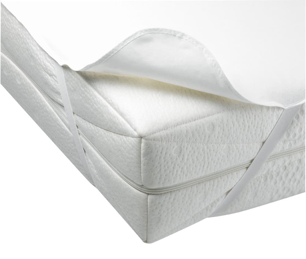 JAN Molletone con elastici angolari 451015731810 Colore Bianco Dimensioni L: 180.0 cm x A: 200.0 cm N. figura 1