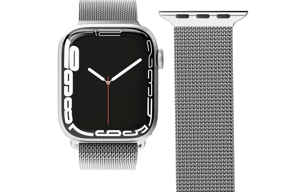 Milanese Loop Apple Watch 38/40/41 mm Silver Smartwatch Armband Vonmählen 785302421521 Bild Nr. 1