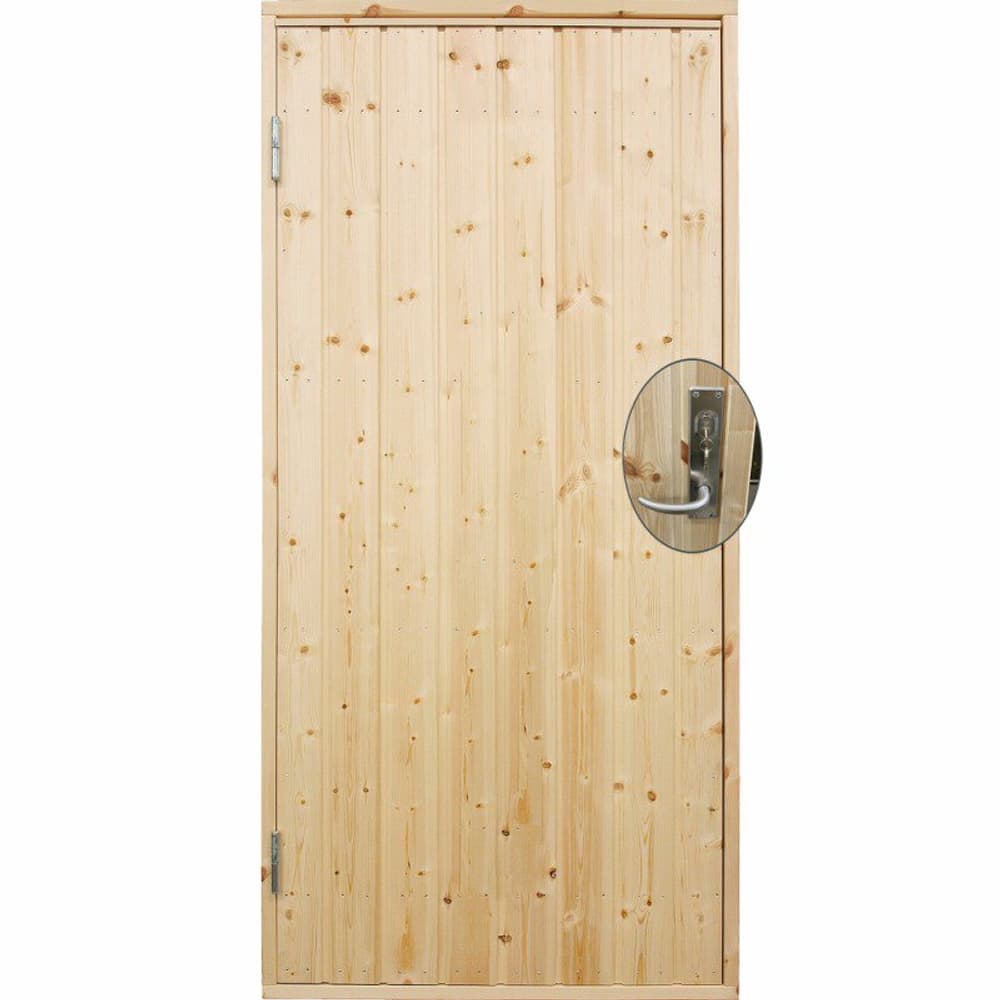 Porta d'ingresso laterale standard, kit comp LA 88,6x197,8 cm Unbehandlet Porta PLUS 669700109175 N. figura 1