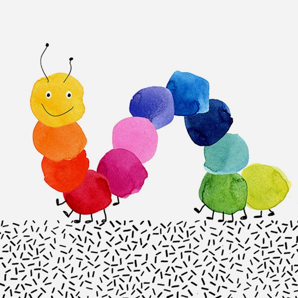Colorful worm Portatovagliolo Feldner + Partner 667799600000 N. figura 1