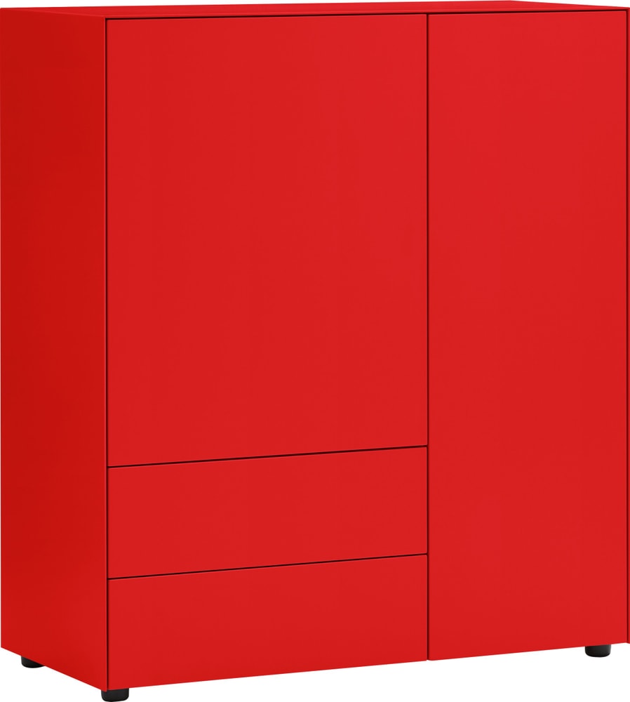 LUX Highboard 400840700030 Dimensioni L: 100.0 cm x P: 46.0 cm x A: 111.5 cm Colore Rosso N. figura 1