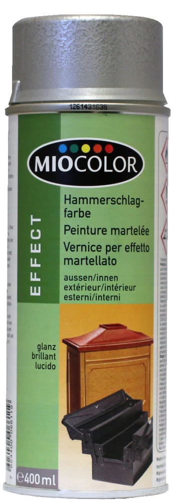 Hammerschlag Spray Effektlack Miocolor 660840000000 Farbe Silbergrau Inhalt 400.0 ml Bild Nr. 1