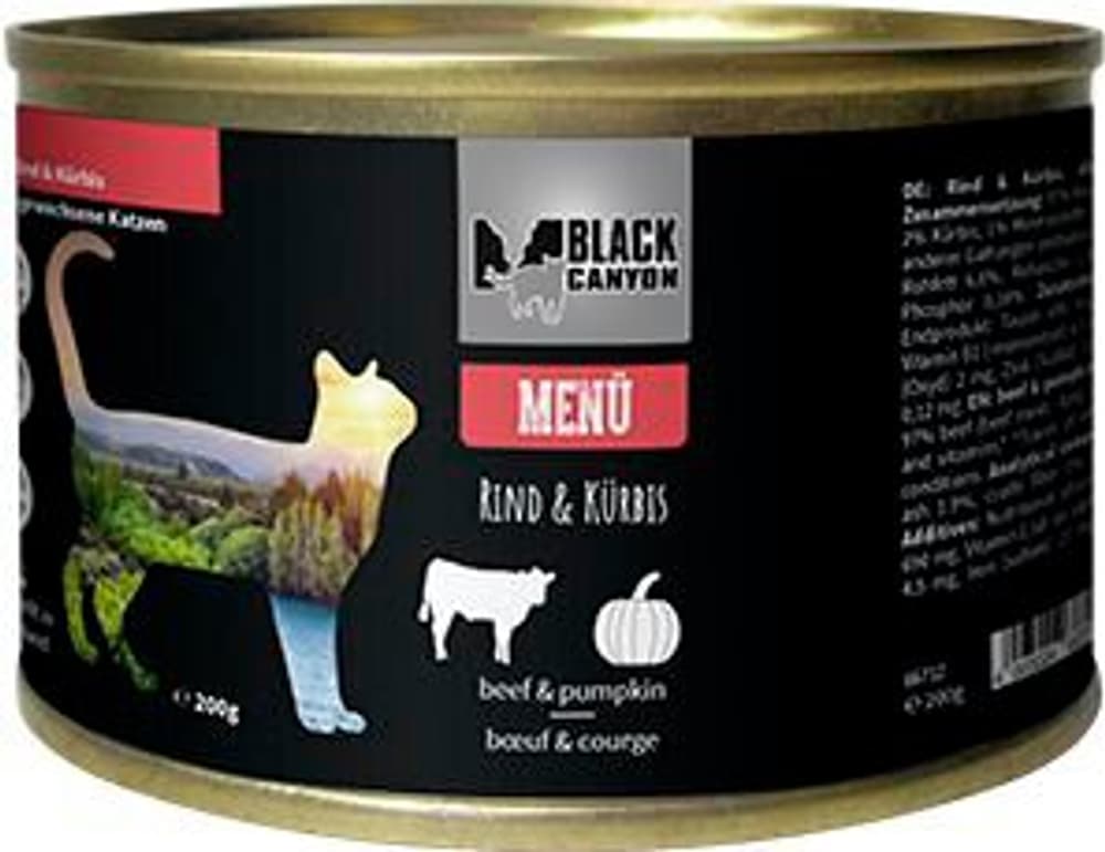 Katze Menü Rind Nassfutter Black Canyon 658747400000 Bild Nr. 1