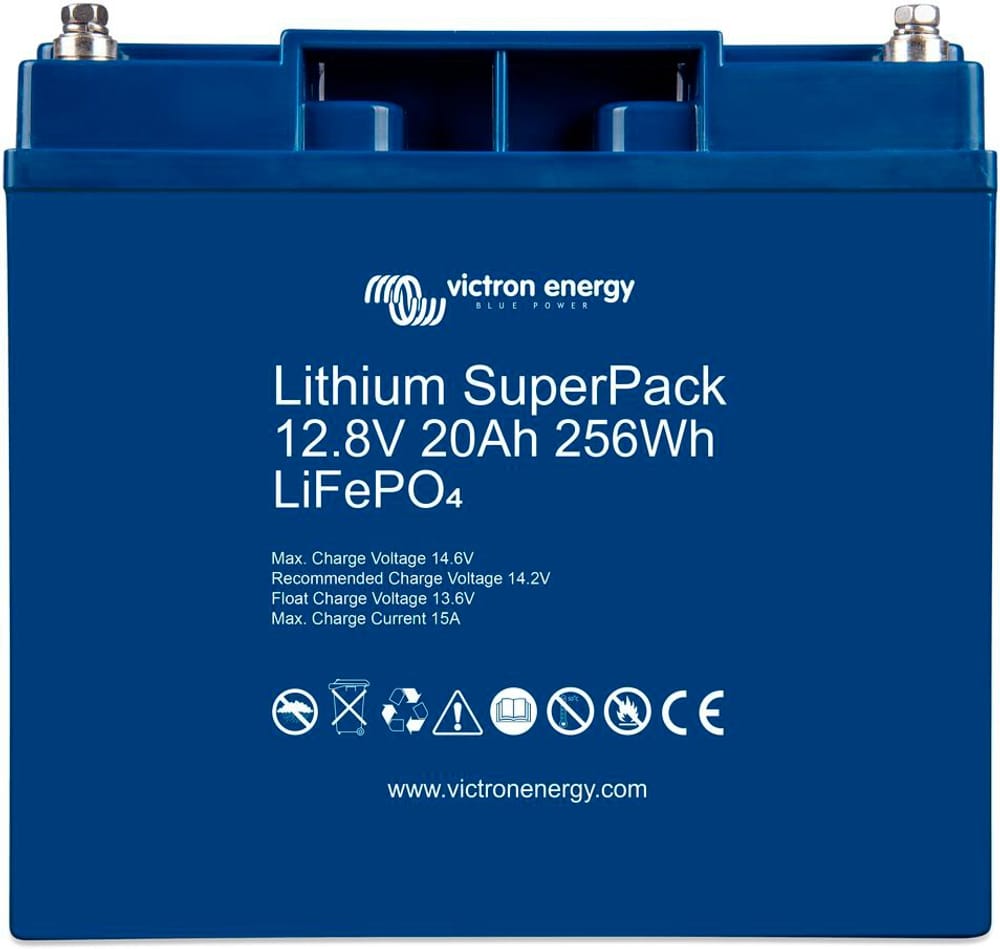 Lithium SuperPack 12,8V/20Ah (M5) Batterie Victron Energy 614512600000 Bild Nr. 1