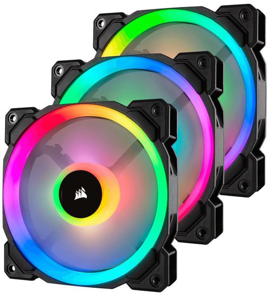 LL120 RGB Triple Pack con Lighting Ventola per PC Corsair 785300147345 N. figura 1