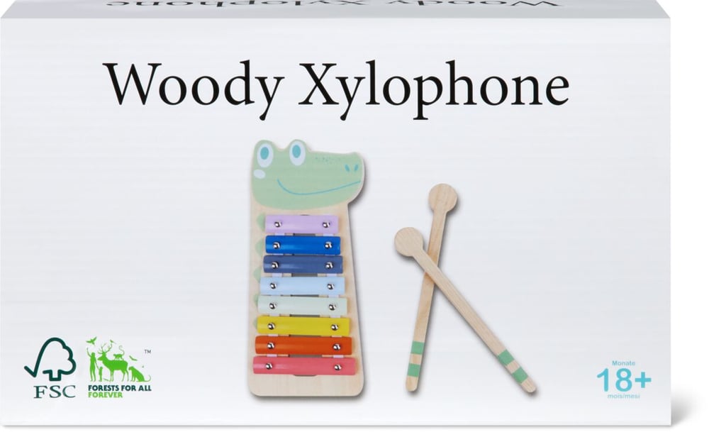 Woody Xylophone-Krokodil Lernspiel Woody 749301400000 Bild Nr. 1