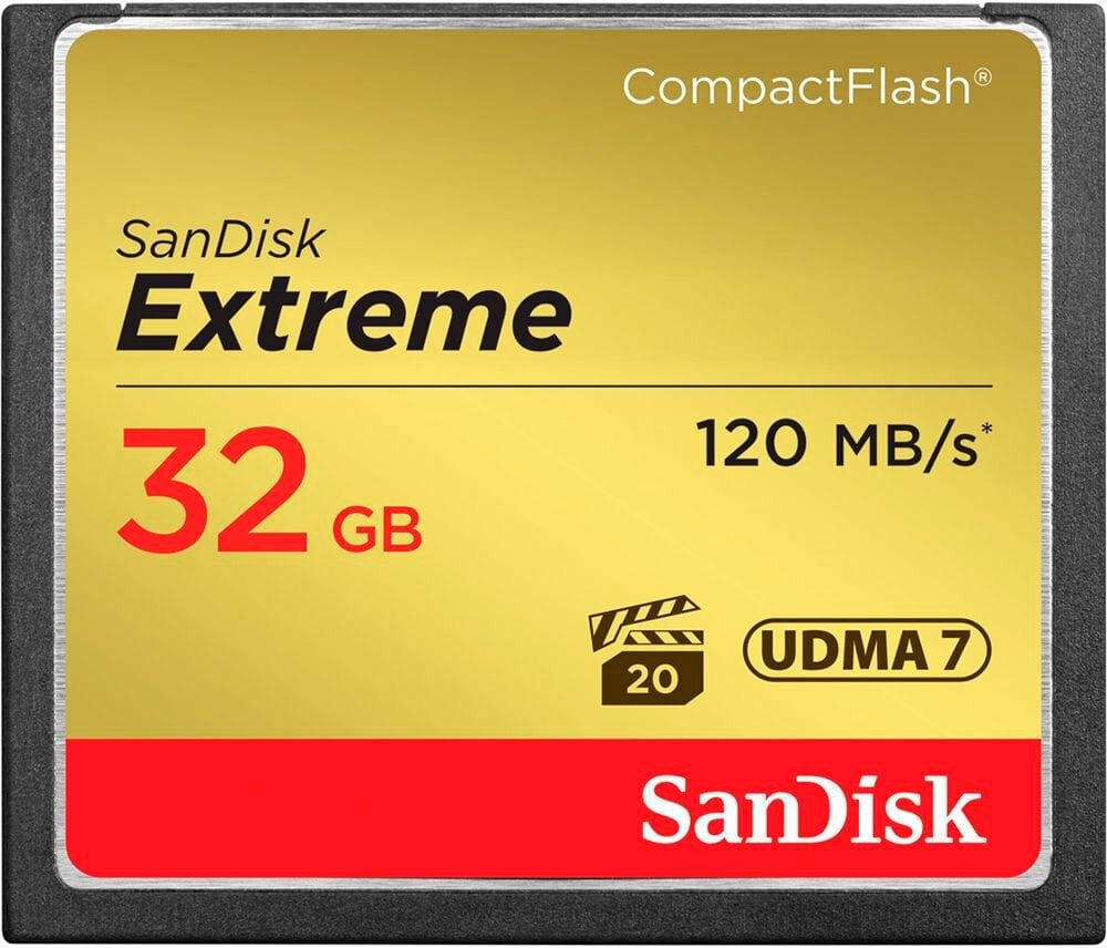 Extreme 120MB/s Compact Flash 32GB Carte mémoire SanDisk 785302422465 Photo no. 1