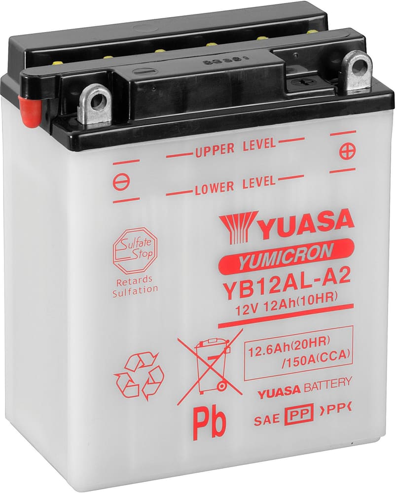 Batterie Yumicron 12V/12.6Ah/150A Motorradbatterie 621218000000 Bild Nr. 1