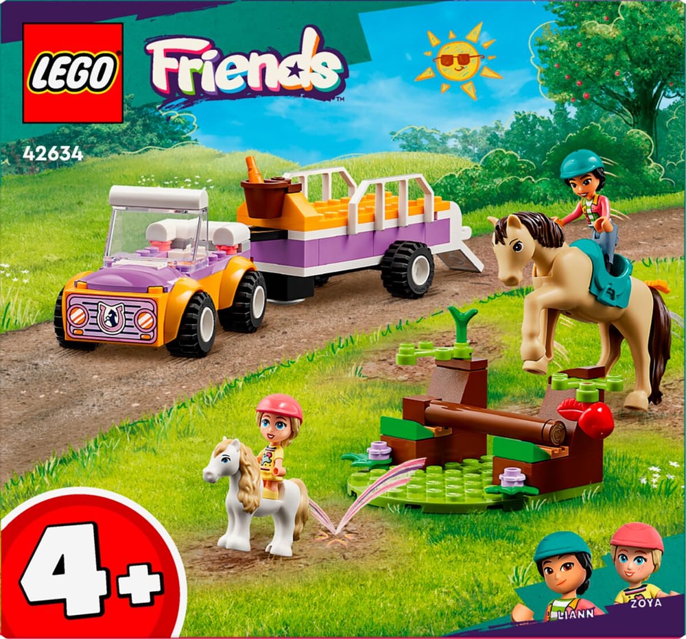 Friends 42634 La remorque du cheval et du poney LEGO® 741909400000 Photo no. 1