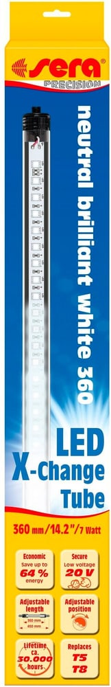 Ampoule LED X-Change Tube NBW, 360 mm Technique d'aquariophilie sera 785302400655 Photo no. 1