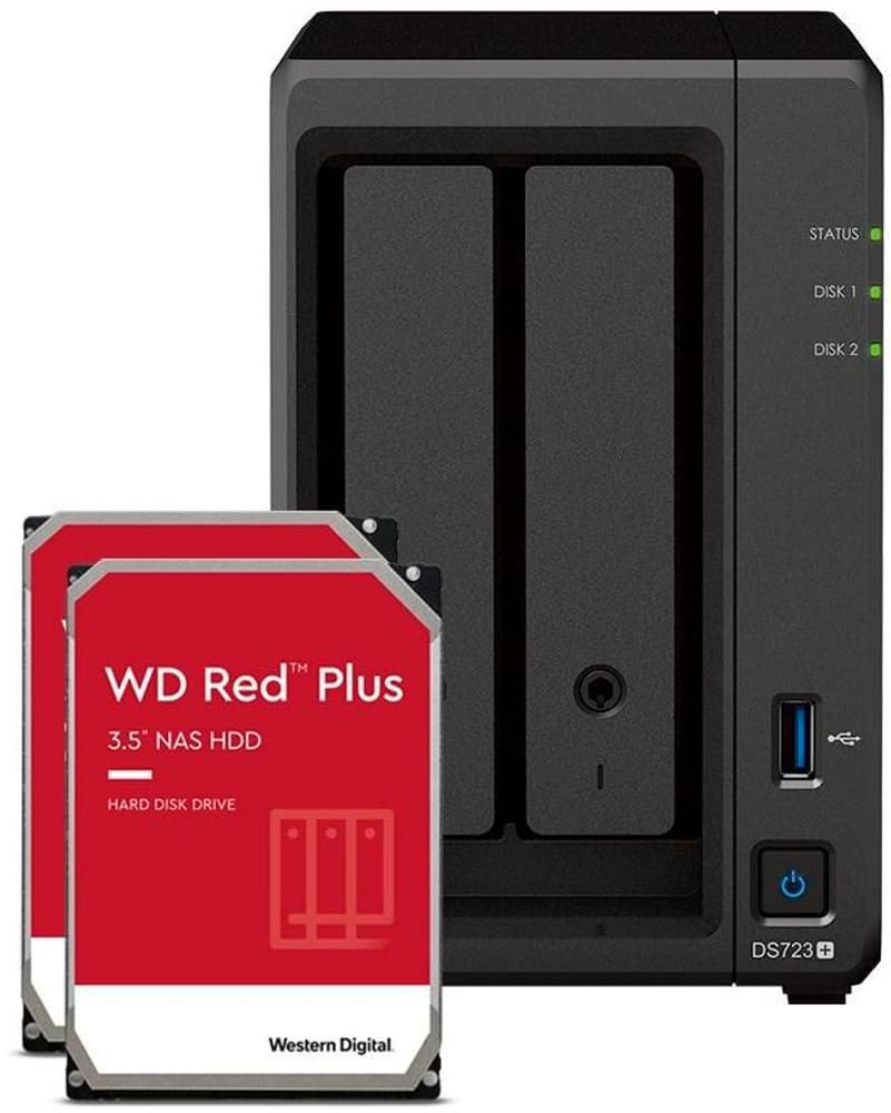 NAS DiskStation DS723+ 2-bay WD Red Plus 8 TB Memoria di rete (NAS) Synology 785302429599 N. figura 1