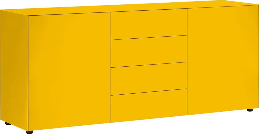 LUX Sideboard 400840800050 Dimensions L: 180.0 cm x P: 46.0 cm x H: 74.5 cm Couleur Jaune Photo no. 1