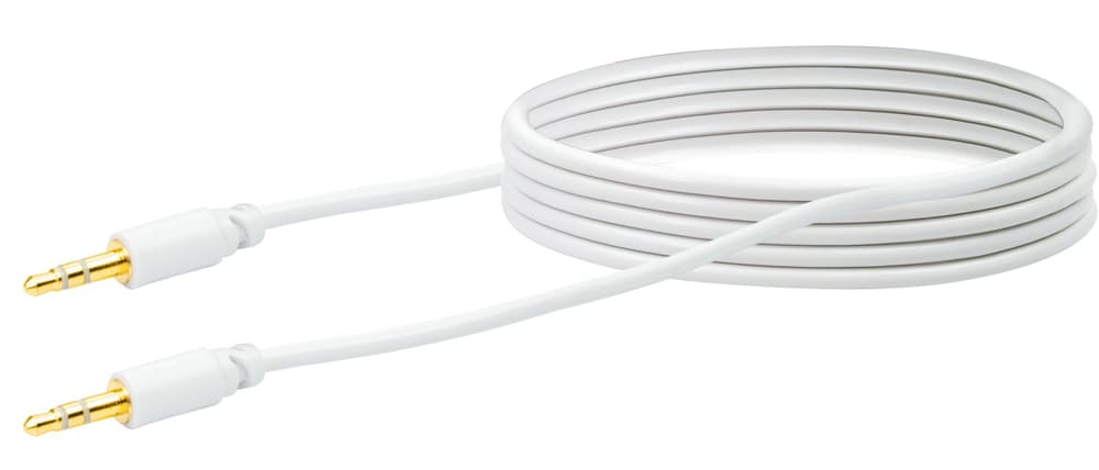 Cable d'audio stereo 1.5m blanc 1,5 m Câble audio Schwaiger 613180500000 Photo no. 1
