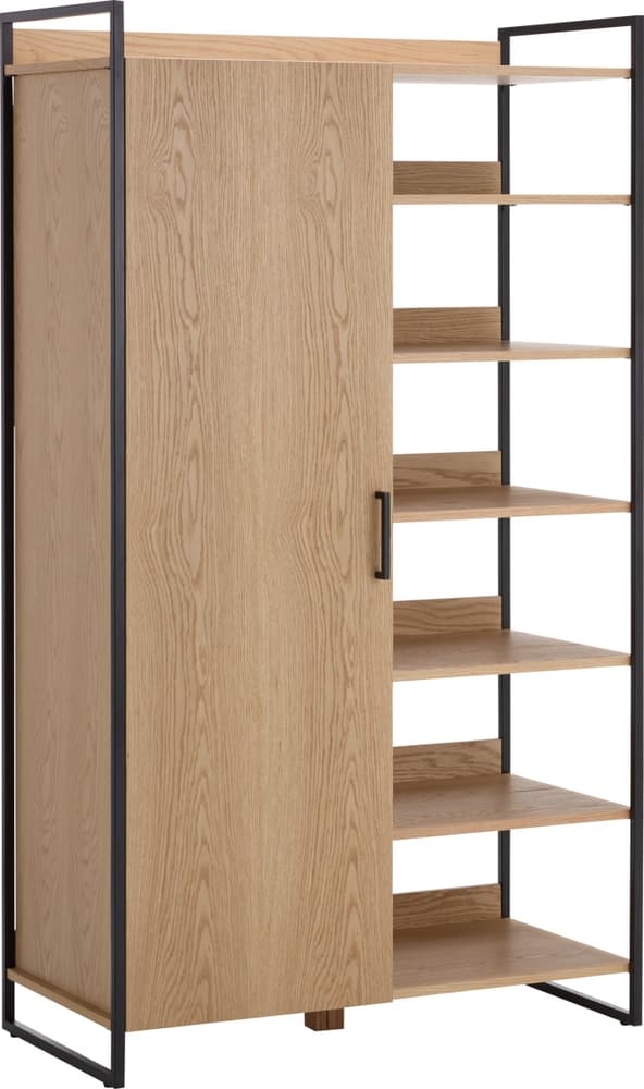 JEROME Armoire à portes pivotantes de 110 cm à commander tranquillement