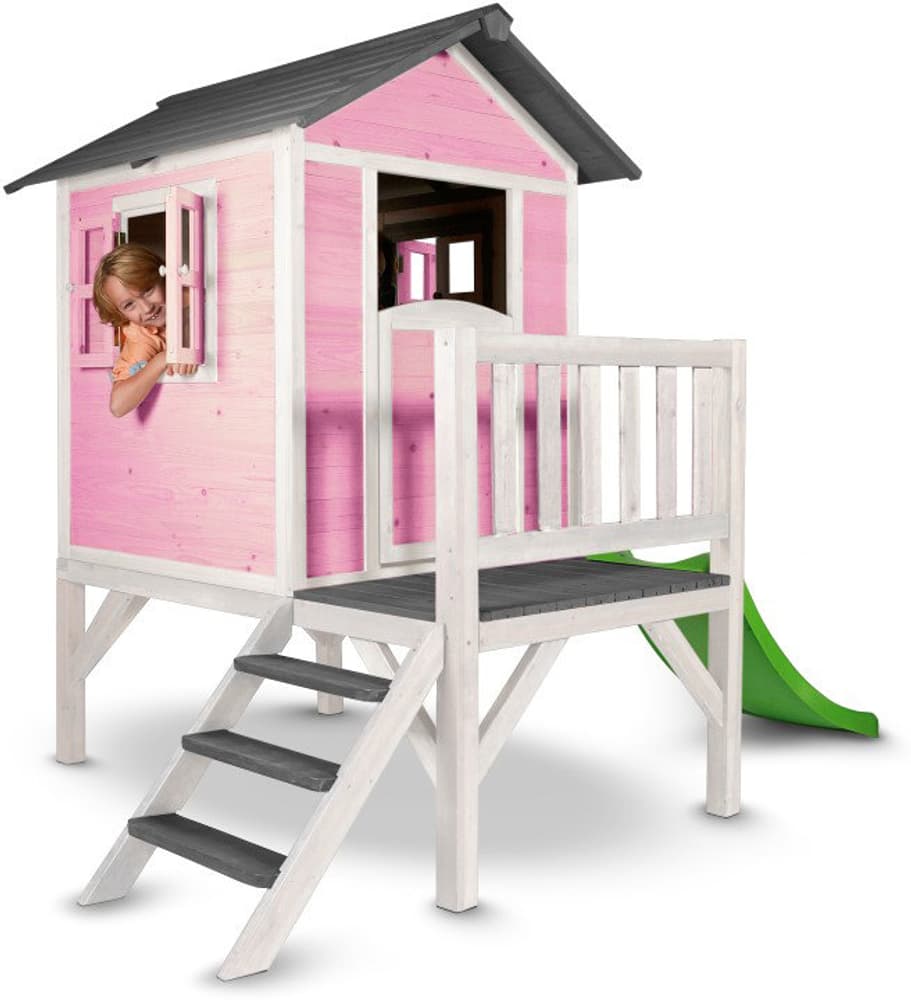 Kinderspielhaus Lodge XL, pink/weiss 64724600000017 Bild Nr. 1