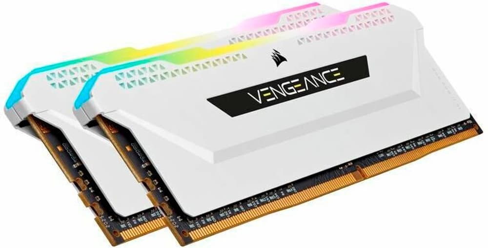 DDR4-RAM Vengeance RGB PRO SL White iCUE 3200 MHz 2x 8 GB Mémoire vive Corsair 785302409461 Photo no. 1