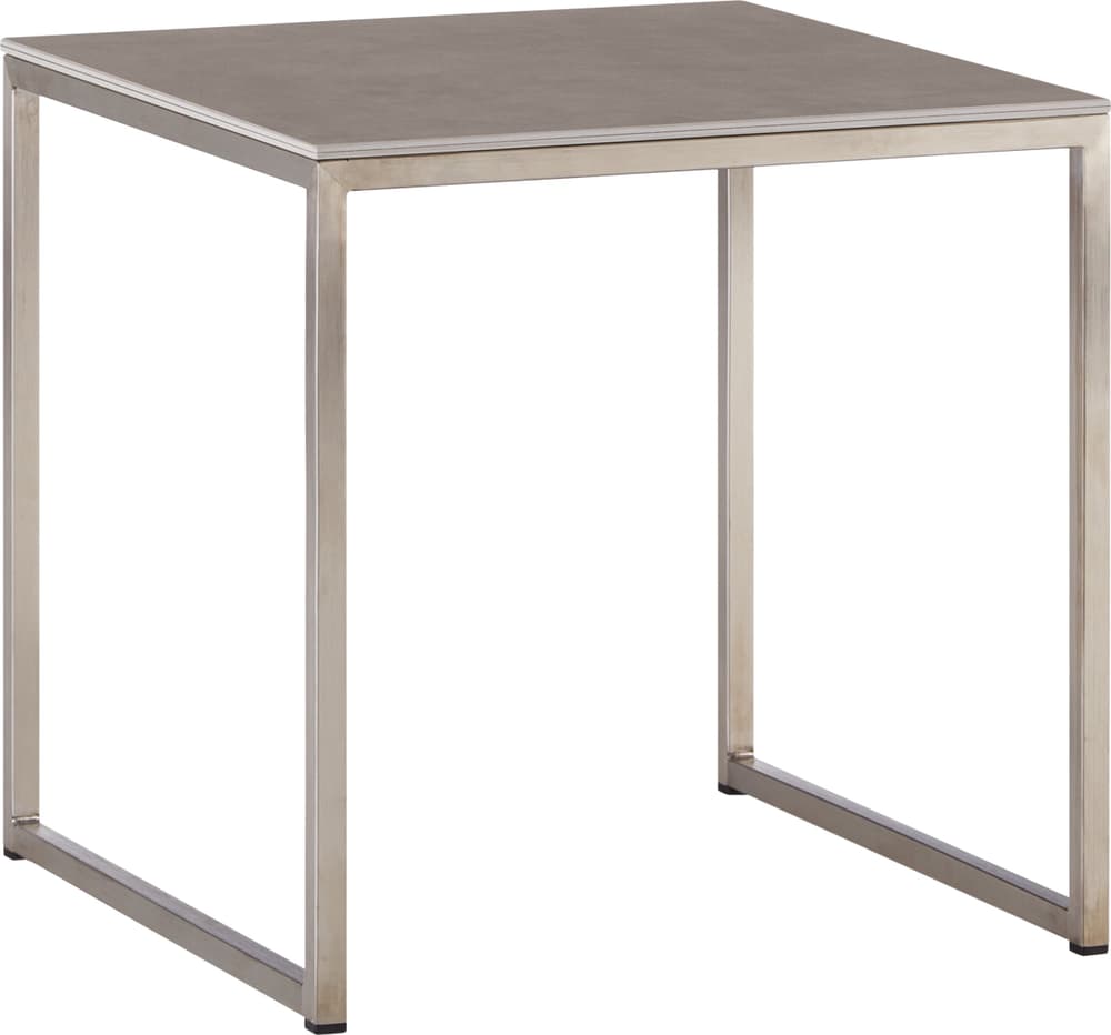 AVEA Table d'appoint 402174600000 Dimensions L: 40.0 cm x P: 40.0 cm x H: 40.6 cm Couleur Béton clair / acier fin Photo no. 1