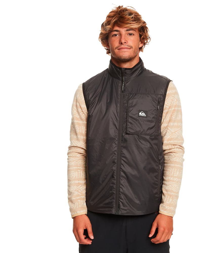UNDER STORY GILET Pullover in pile Quiksilver 460398900586 Taglie L Colore antracite N. figura 1