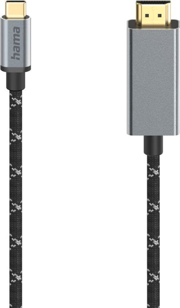USB-C mâle - HDMI™ mâle, Ultra HD 4K@60Hz, aluminium, 1,50 m Câble vidéo Hama 785300174400 Photo no. 1