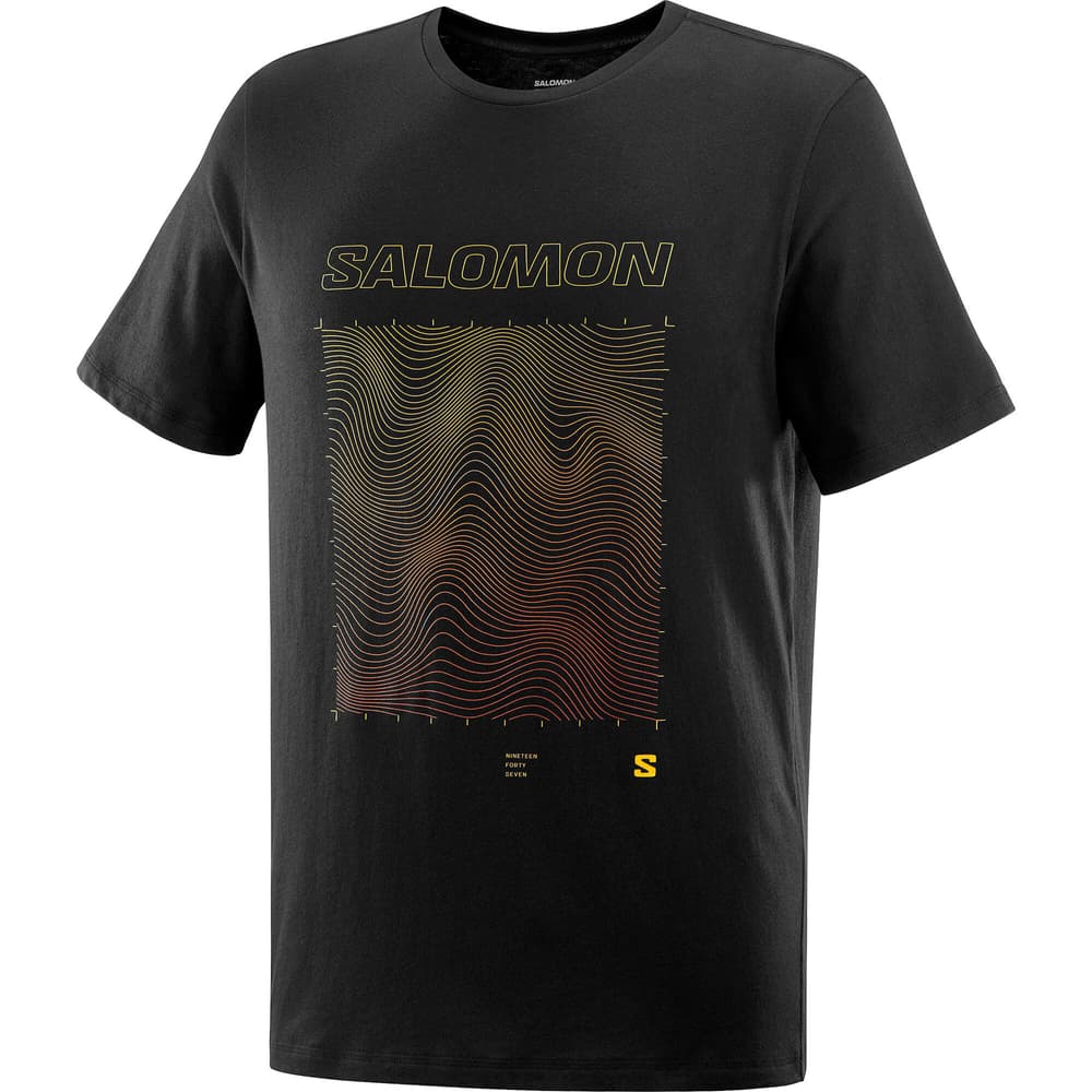 Graphic T-shirt Salomon 468435200520 Taglie L Colore nero N. figura 1