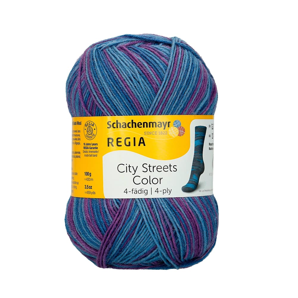 Sockenwolle Regia Sockenwolle 667091400050 Farbe Blau-Violett Dyna Grösse L: 16.0 cm x H: 8.0 cm Bild Nr. 1