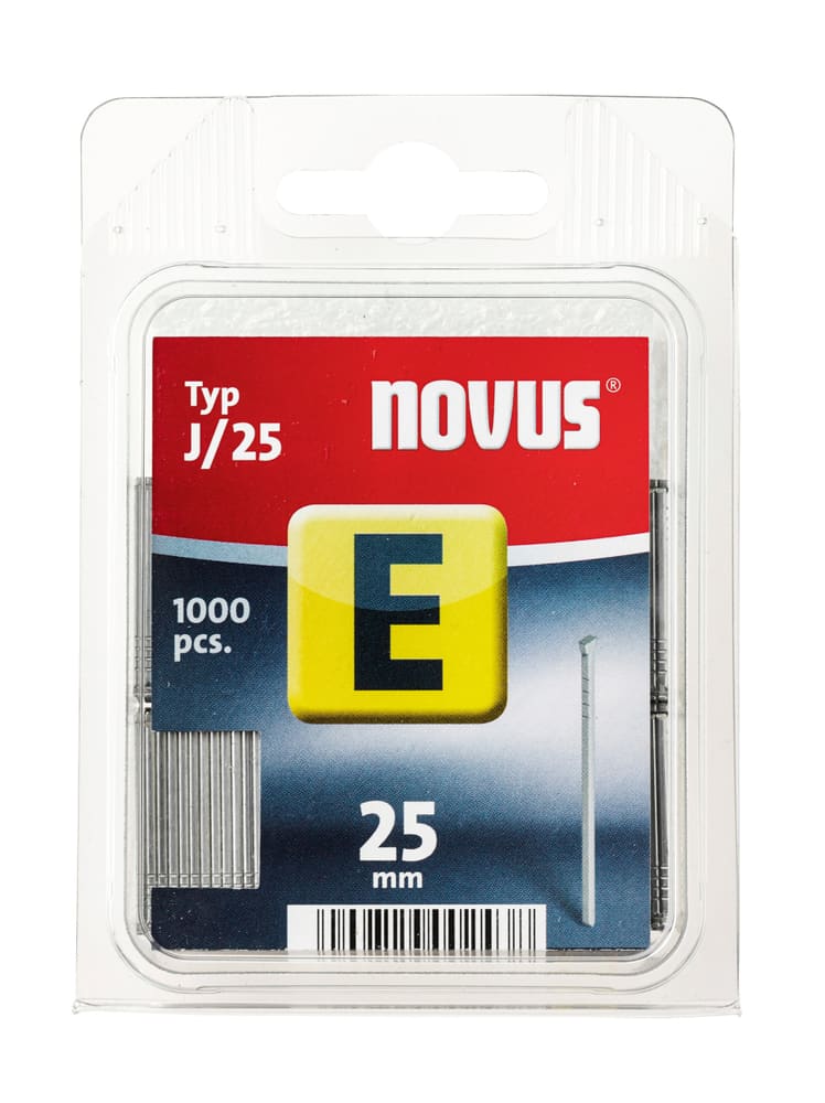Clous E Typ J/25 Clous pour agrafeuse NOVUS 601268400000 Taille 25 mm / 1'000x Photo no. 1