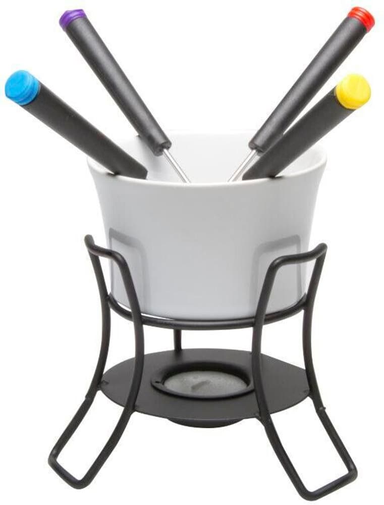 Schokoladenfondue-Set Bianca 6 Teile, Schwarz/Weiss Fondue Set Nouvel 785300185347 Bild Nr. 1