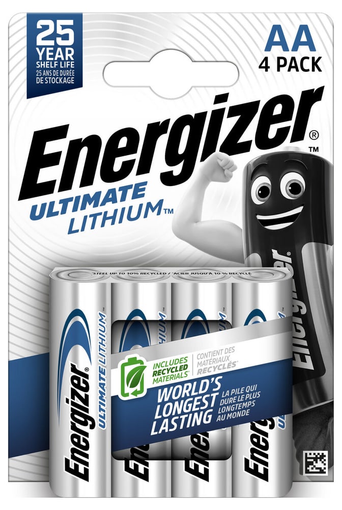 Lithium AA / L91 4 pièces pile Batterie Energizer 704710200000 Photo no. 1