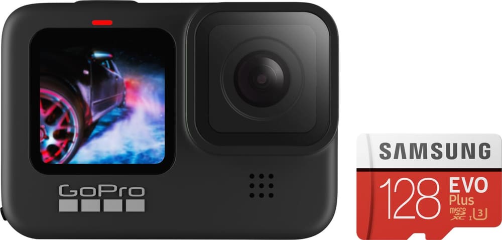 Hero 9 black + 128GB microSD Card Bundle Actioncam Kit GoPro 79344780000021 Photo n°. 1