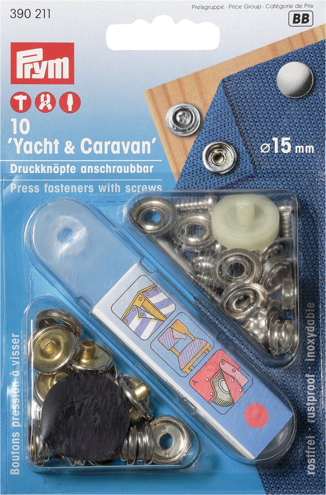 Yacht & Caravan Boutons-pression Œillets & rivets Prym 607019300000 Photo no. 1