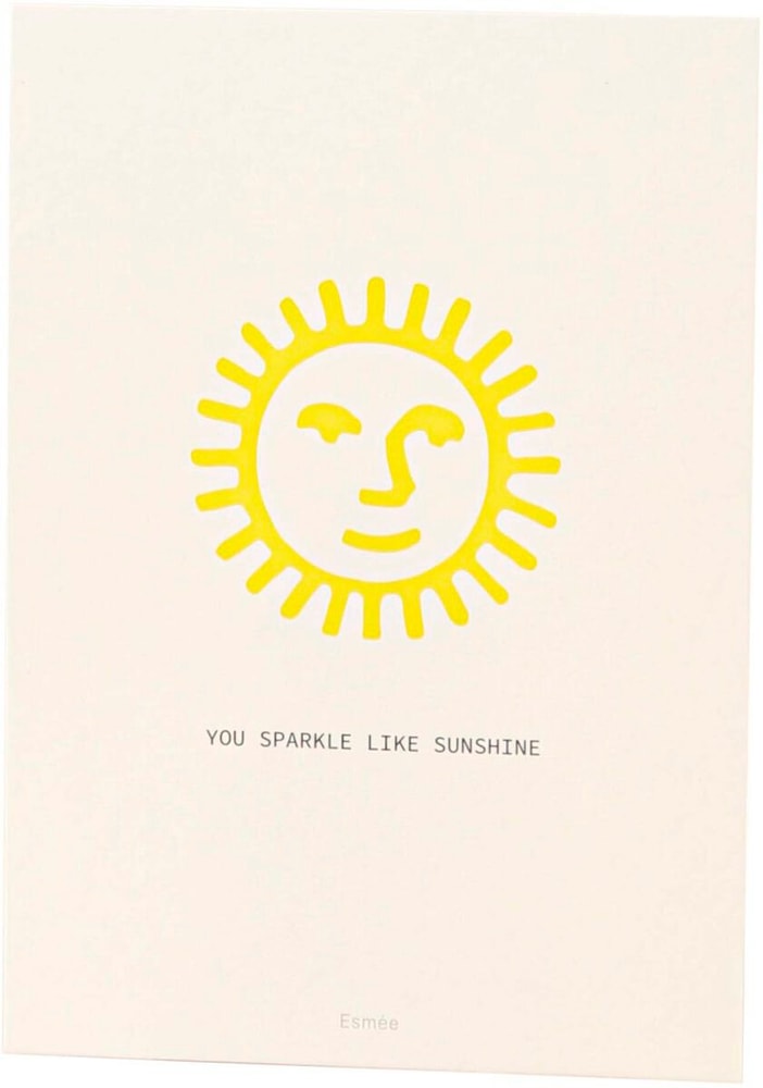 Sparkle like Sunshine Biglietto d'auguri Esmée 656863200000 N. figura 1