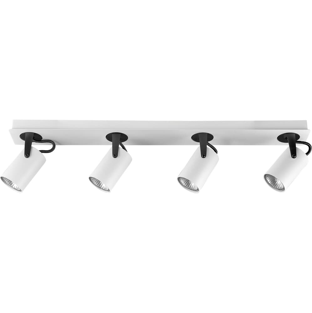 Plafoniera metallo bianco e nero 62 cm KLIP Plafoniera Beliani 677068600000 N. figura 1