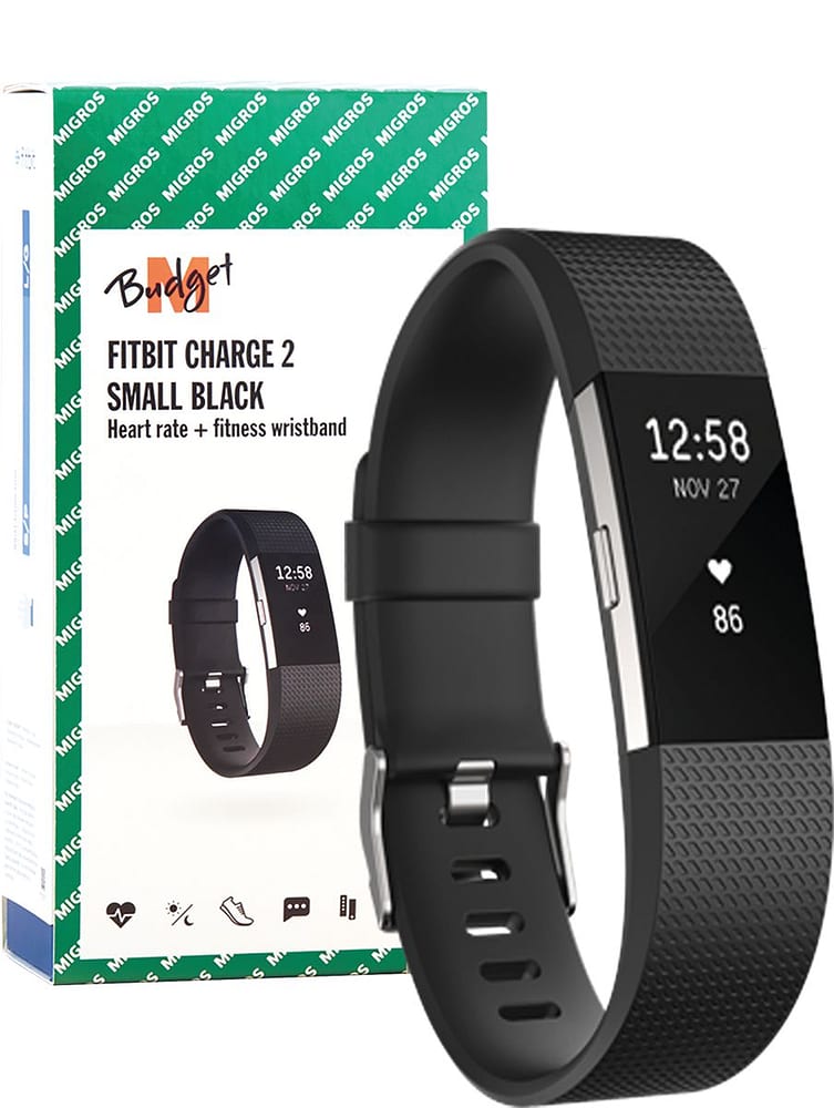 Fitbit Charge 2 Black Small Activity Tracker M-Budget 79844230000018 Photo n°. 1
