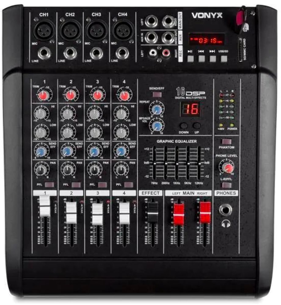 AM5A Powermixer Mixer DJ VONYX 785300171116 N. figura 1