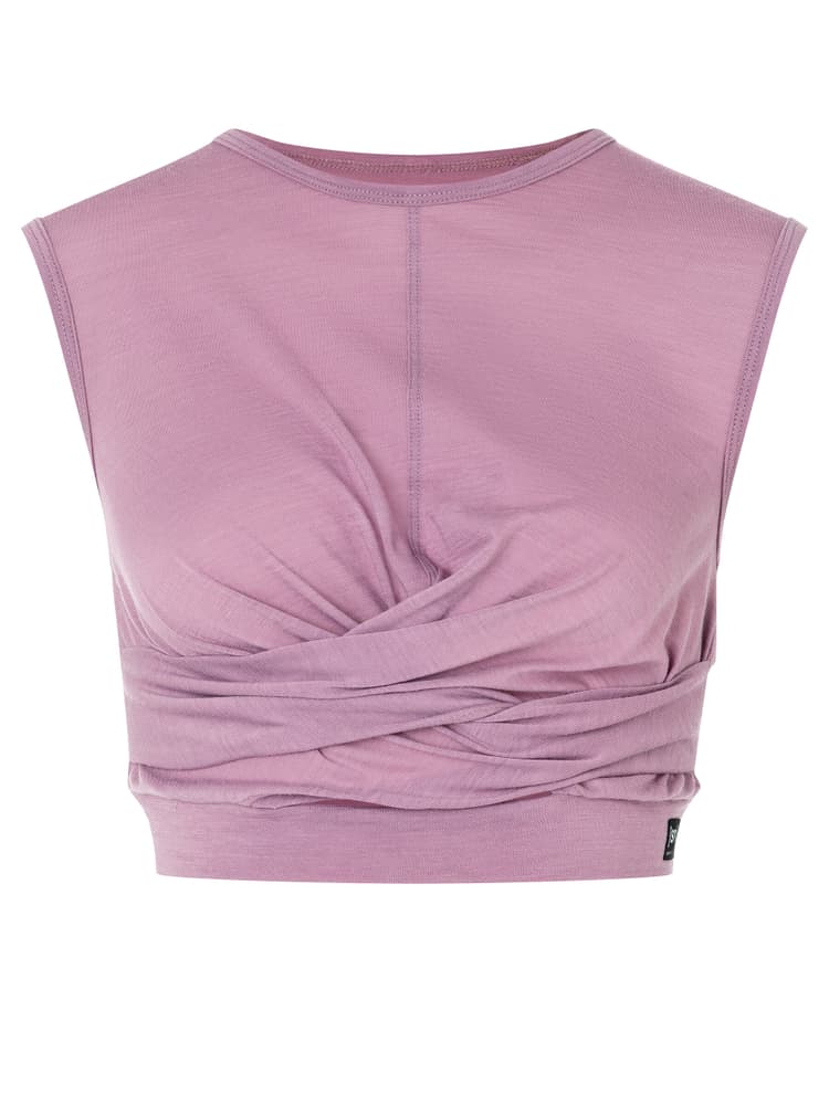 W Wrap Top T-Shirt super.natural 466423900429 Grösse M Farbe pink Bild-Nr. 1