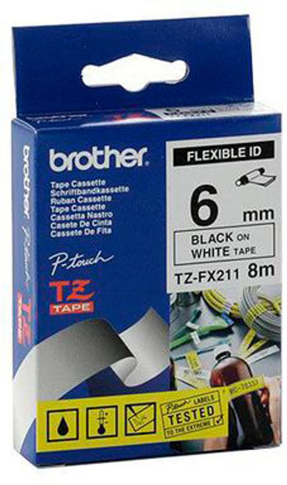 PTOUCH 6 mm Ruban d’étiquetage Brother 785302423541 Photo no. 1