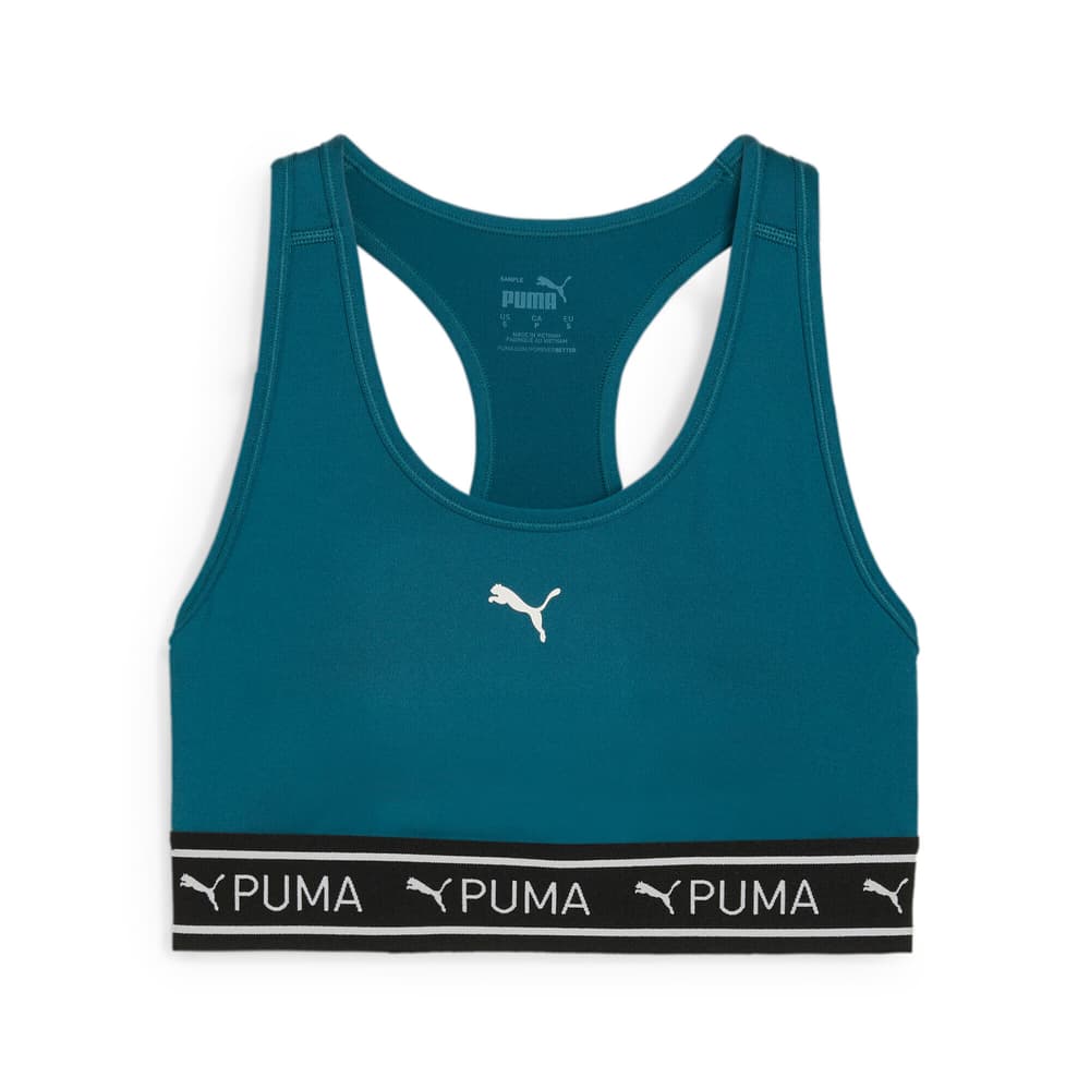 W 4Keeps Elastic Bra Reggiseno sportivo Puma 462062700363 Taglie S Colore verde scuro N. figura 1