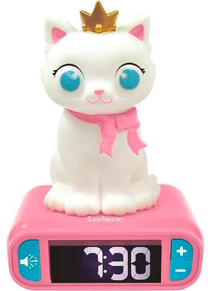 Réveil chaton avec figurine veilleuse 3D et sonneries spéciales Réveil Lexibook 785302412888 Photo no. 1