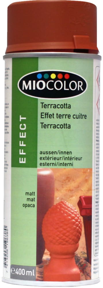 Vernice spray terracotta Lacca ad effetto Miocolor 660829400000 Colore Marrone manganese Contenuto 400.0 ml N. figura 1