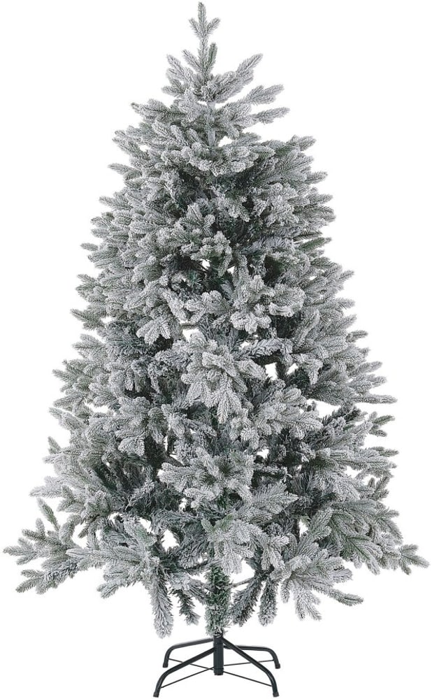 Künstlicher Weihnachtsbaum schneebedeckt 180 cm weiss FORAKER Kunstbaum Beliani 759222500000 Bild Nr. 1