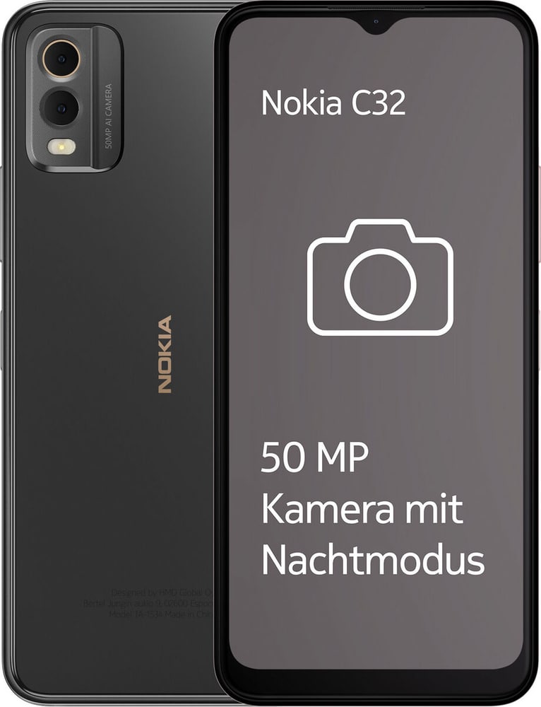 C32 64 GB Charcoal Smartphone Nokia 794810700000 Photo no. 1