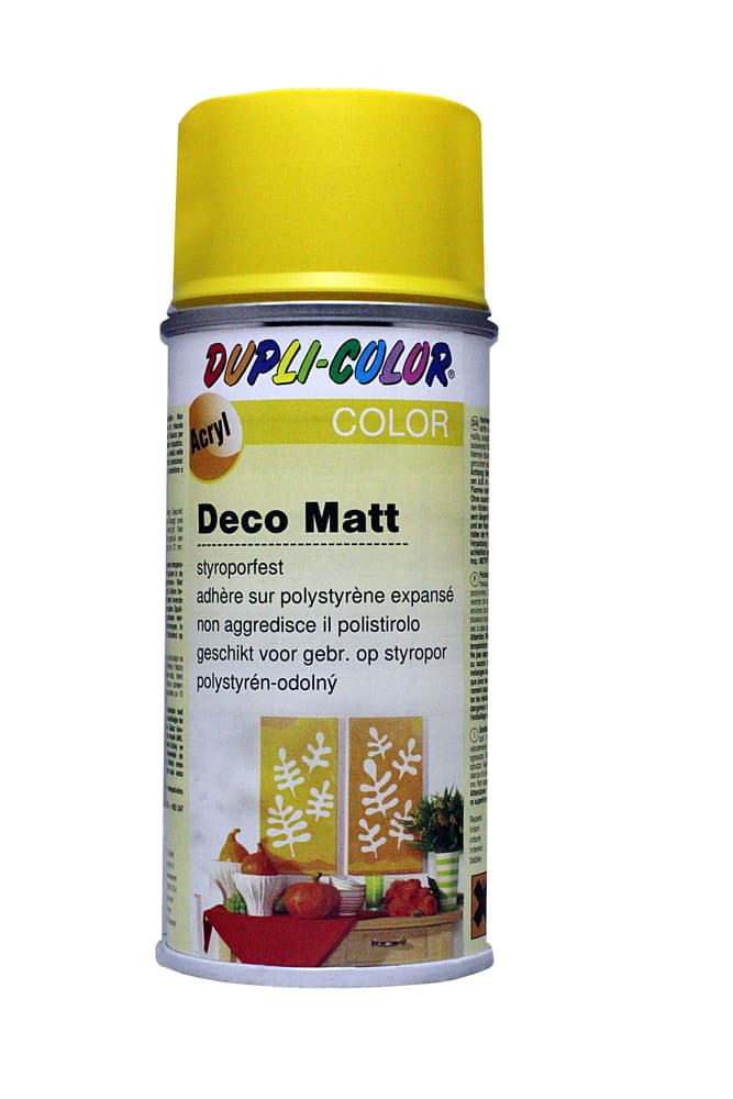 Vernice spray deco opaco Air Brush Set Dupli-Color 664810009001 Colore Giallo Sole N. figura 1