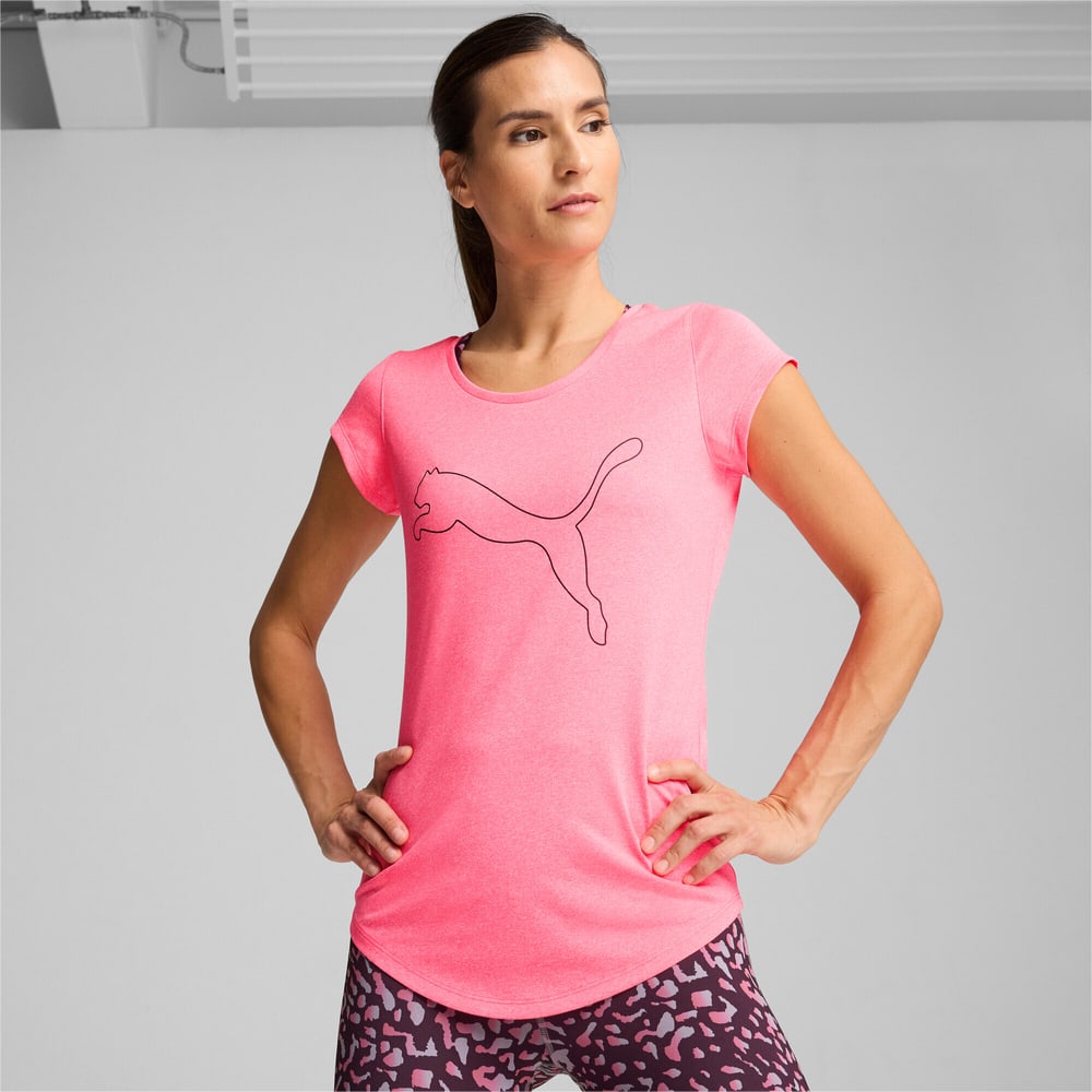 W Performance Heather Cat Tee T-shirt Puma 471860700429 Taille M Couleur magenta Photo no. 1