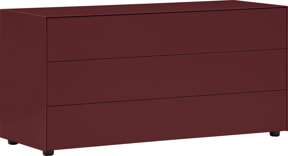 LUX Kommode LUX Kommode 400840300033 Grösse B: 120.0 cm x T: 46.0 cm x H: 56.0 cm Farbe Dunkelrot Bild Nr. 1