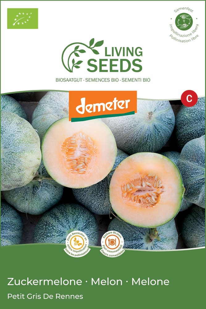 Melon Petit Gris de Rennes Semences de légumes Living Seeds 650275200000 Photo no. 1