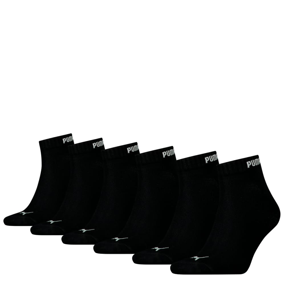 6er Pack Quarter Socken Puma 497188743020 Grösse 43-46 Farbe schwarz Bild-Nr. 1