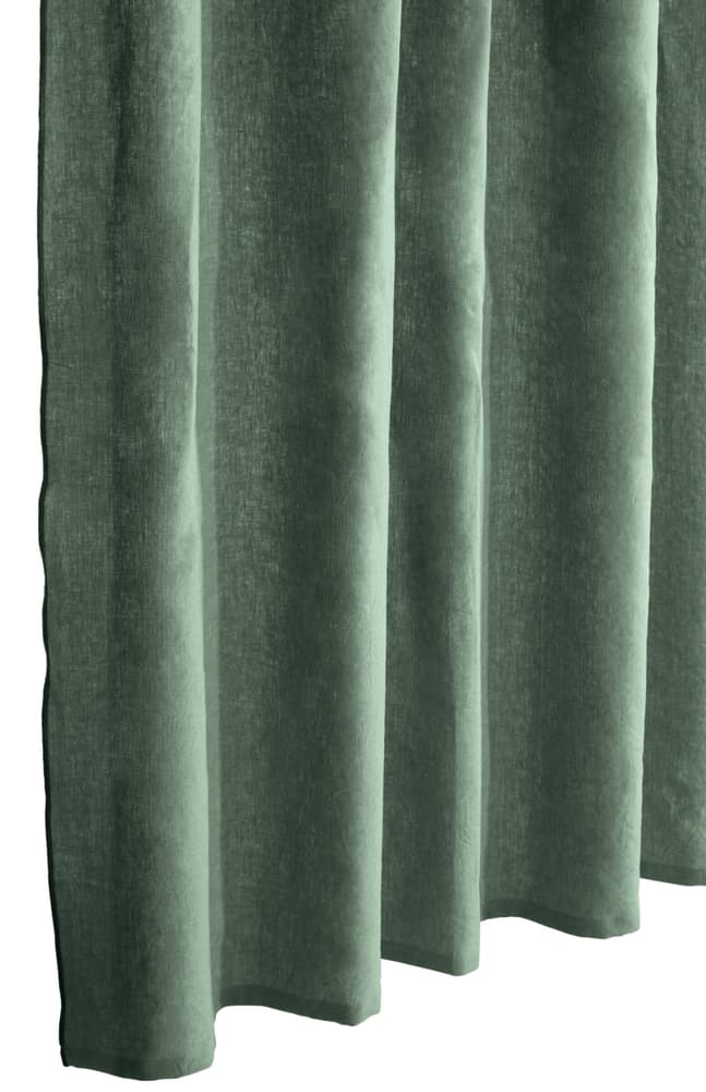 ORLANDO Rideau prêt à poser opaque 430295222463 Couleur vert foncé Dimensions L: 140.0 cm x H: 270.0 cm Photo no. 1
